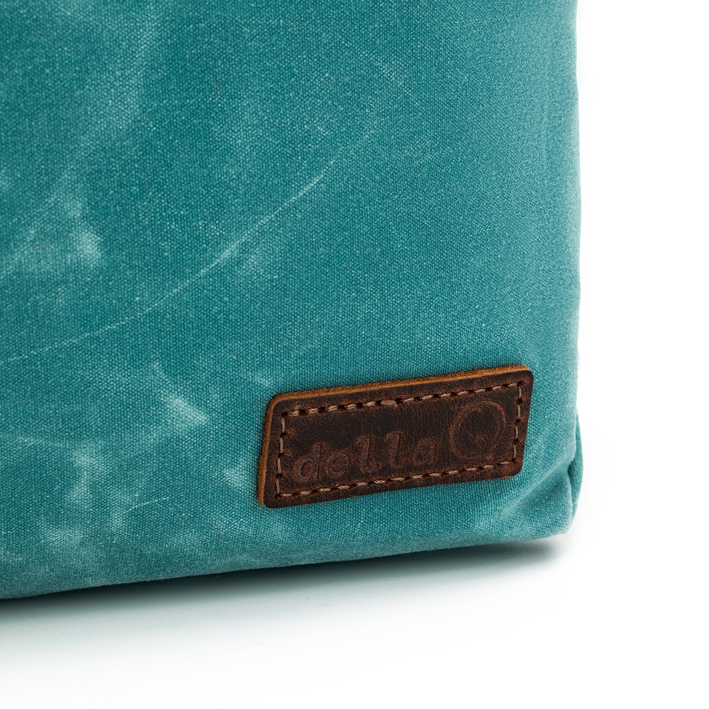 Saco de lona de punto de Della Q Maker, color verde azulado, juego de 2 (talla M/L)