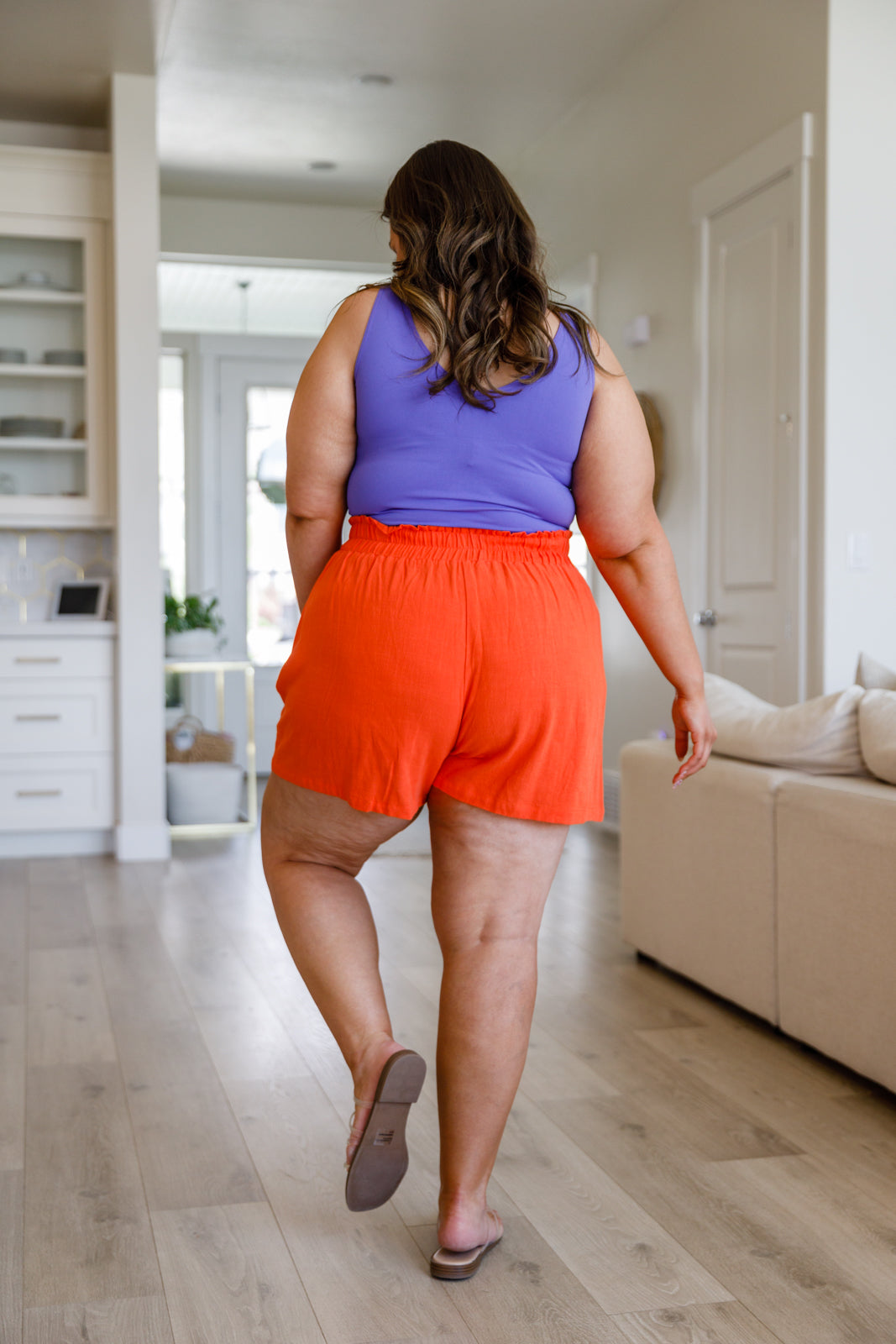 Shorts de lino de tiro alto A Little Lazy