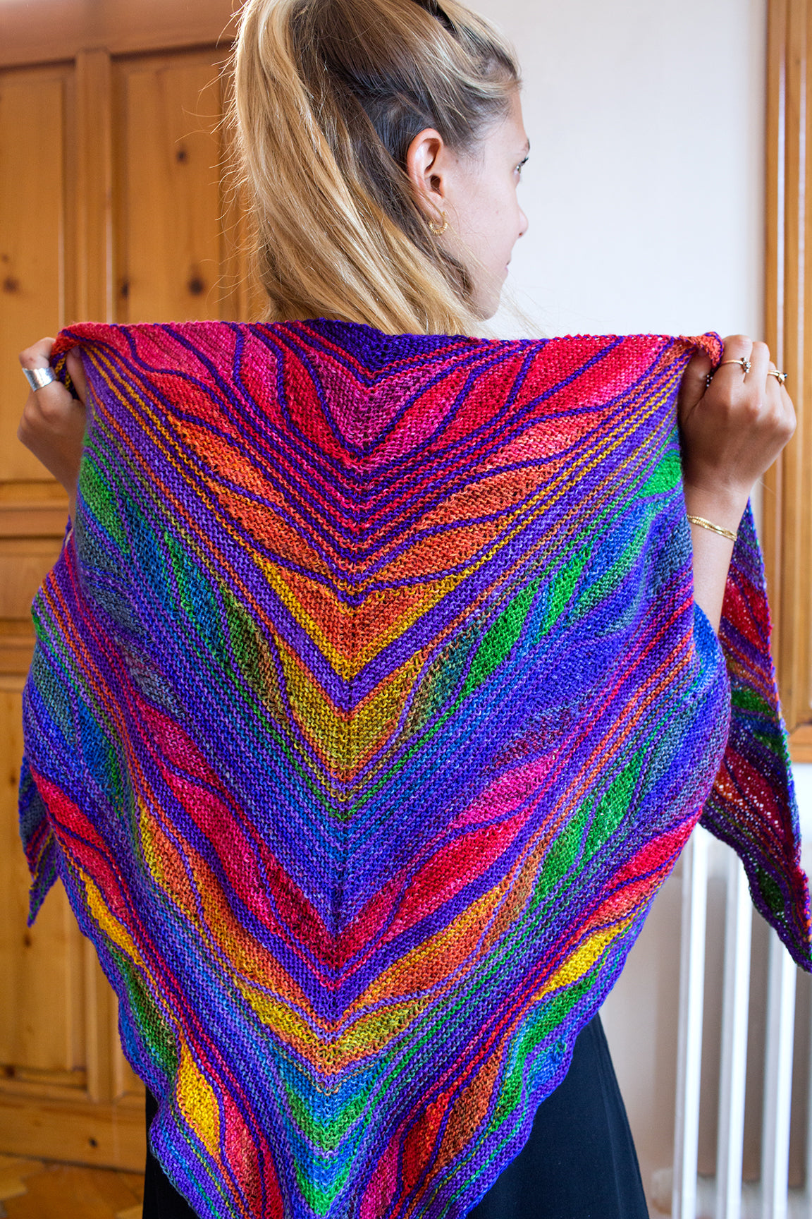 Butterfly (Papillon) Shawl Kit in Urth Uneek Fingering, Harvest Fingering, Monokrom Fingering