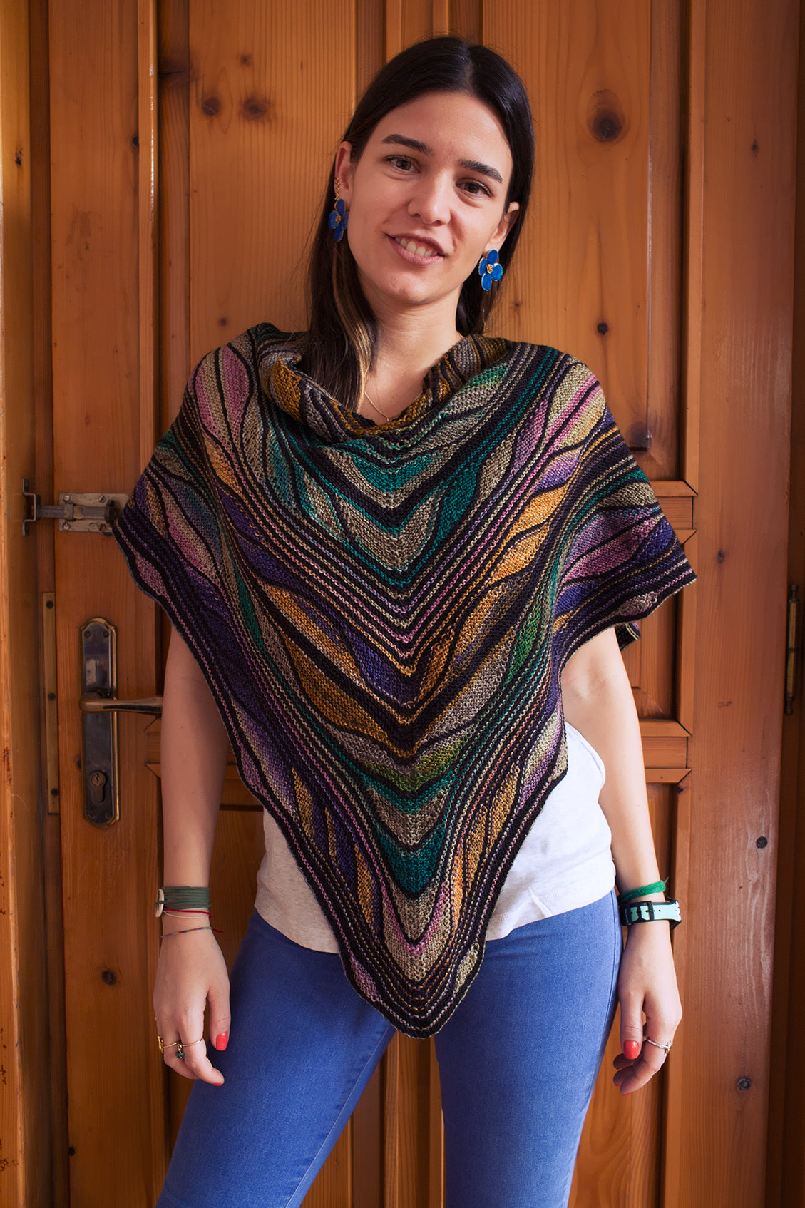 Butterfly (Papillon) Shawl Kit in Urth Uneek Fingering, Harvest Fingering, Monokrom Fingering