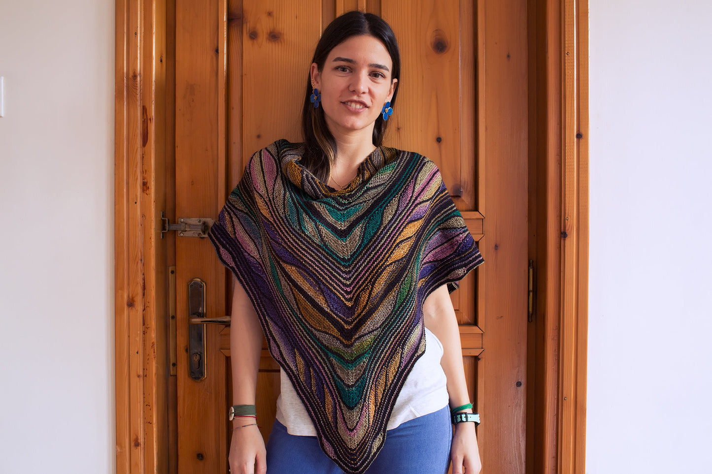 Butterfly (Papillon) Shawl Kit in Urth Uneek Fingering, Harvest Fingering, Monokrom Fingering
