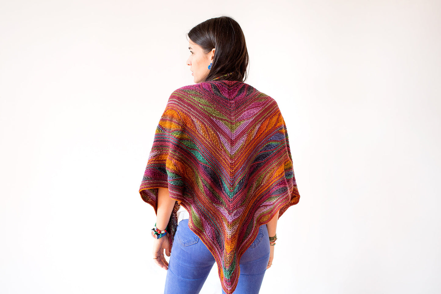 Butterfly (Papillon) Shawl Kit in Urth Uneek Fingering, Harvest Fingering, Monokrom Fingering
