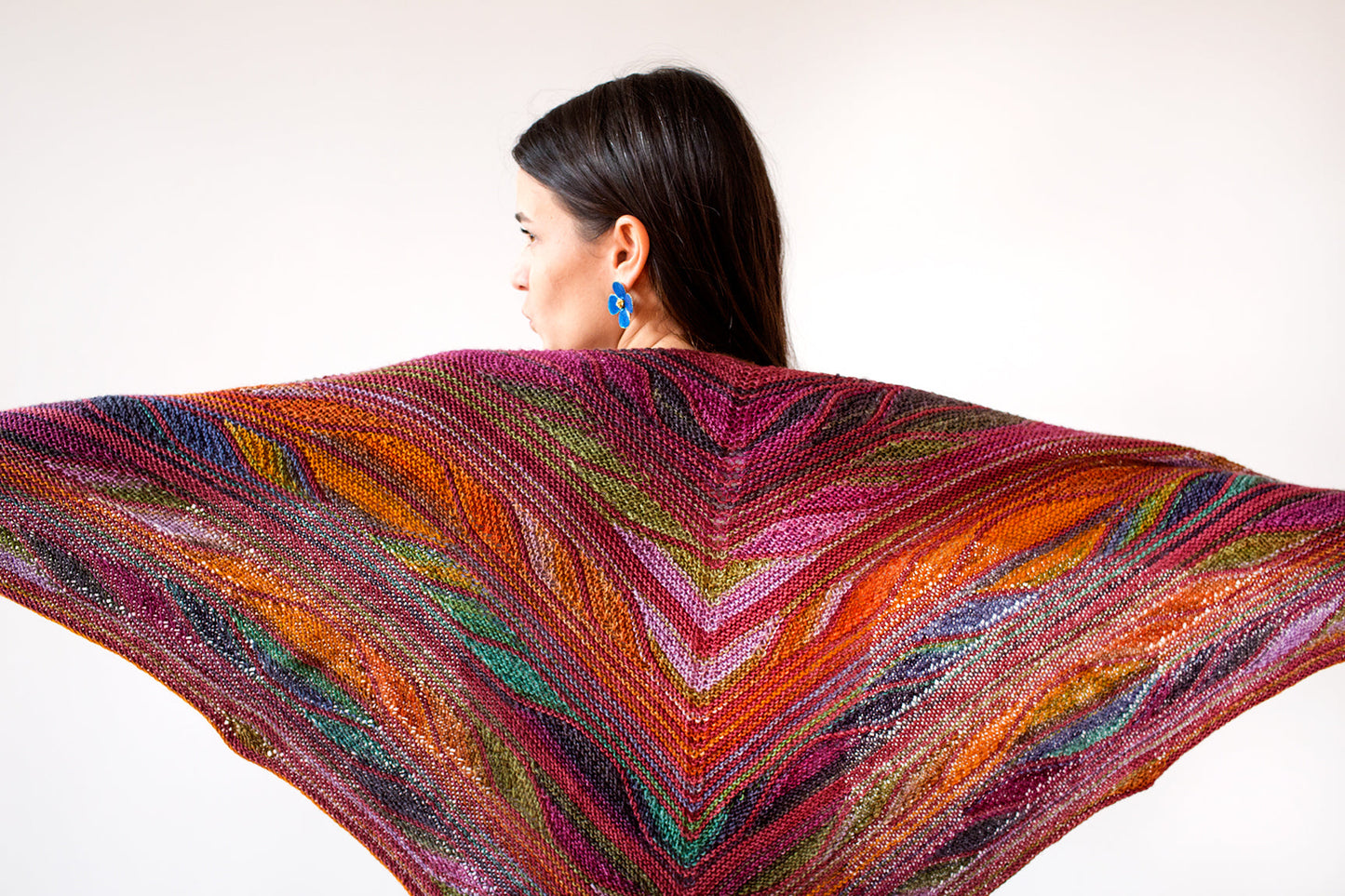 Butterfly (Papillon) Shawl Kit in Urth Uneek Fingering, Harvest Fingering, Monokrom Fingering