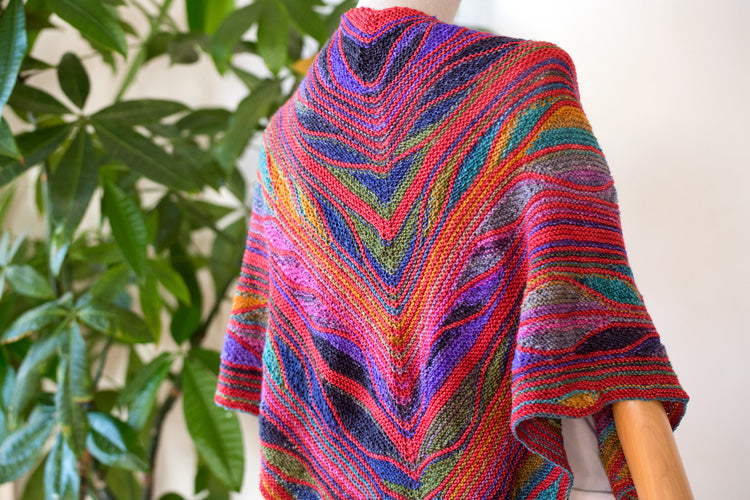 Butterfly (Papillon) Shawl Kit in Urth Uneek Fingering, Harvest Fingering, Monokrom Fingering
