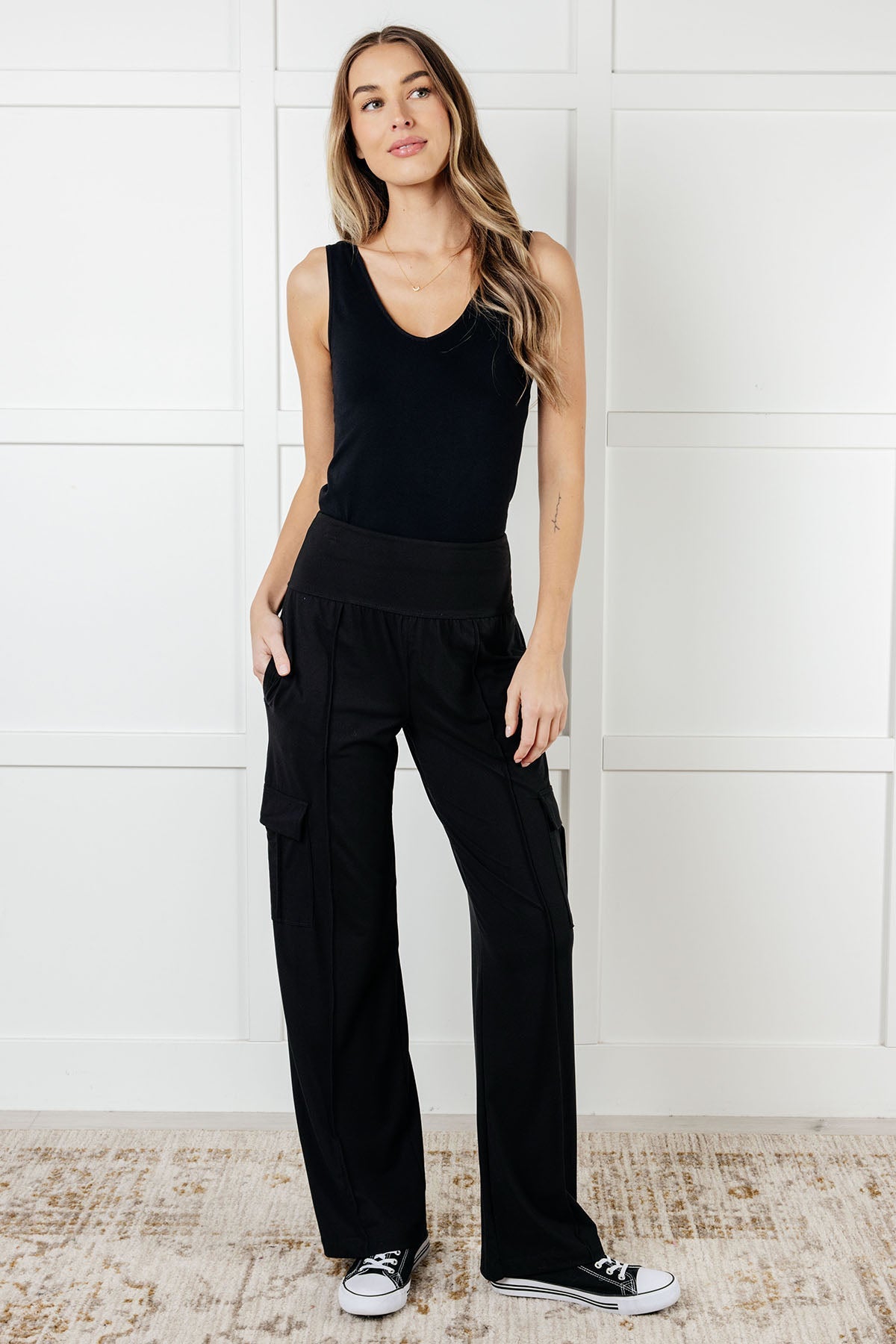 Pantalones cargo Race to Relax en negro