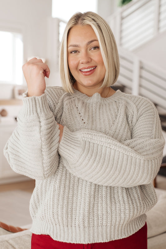 Suéter con mangas globo Roll on By