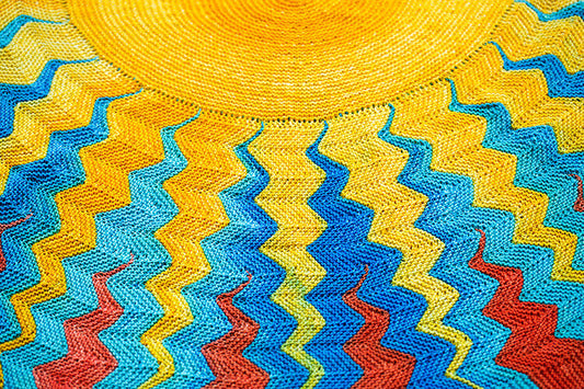 Sunshine Shawl Kit in Urth Harvest & Monokrom Fingering