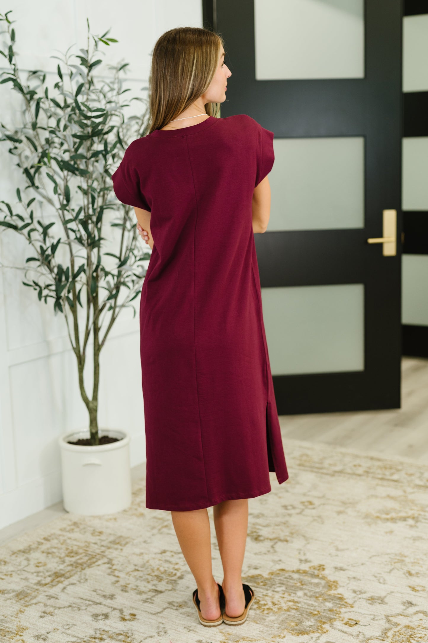 Vestido informal dulce como ese en cabernet