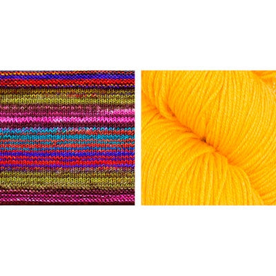Butterfly (Papillon) Shawl Kit in Urth Uneek Fingering, Harvest Fingering, Monokrom Fingering