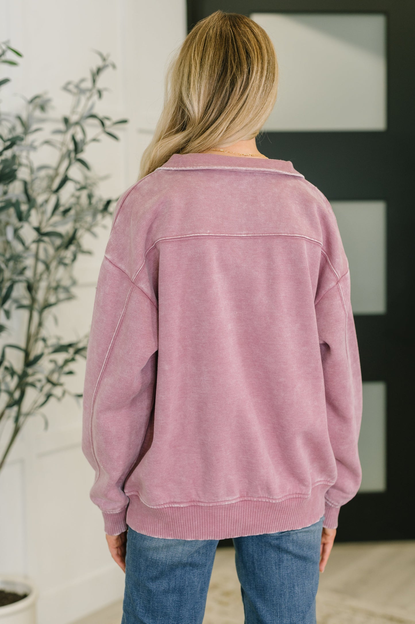Deberías saber el jersey con media cremallera en rosa claro