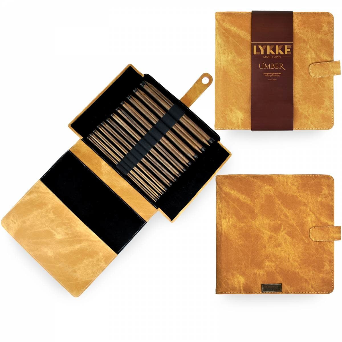 LYKKE Umber 10" Straight Needle Set