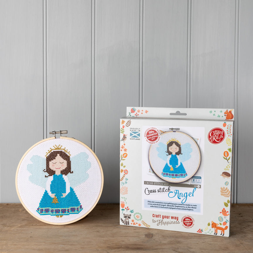 Kit de punto de cruz de ángel