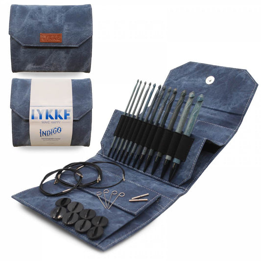 Lykke Indigo 6" Interchangeable Crochet Hook Set