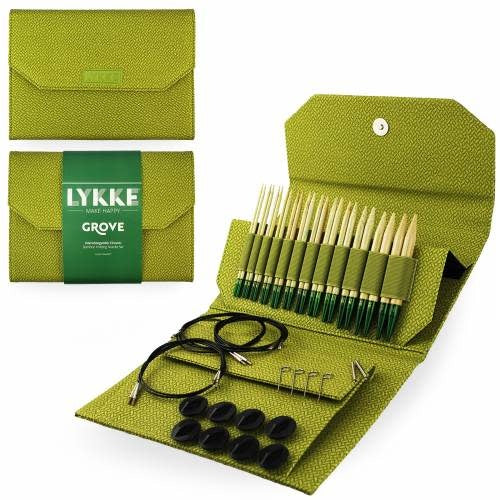 Lykke Grove Bamboo 5" Interchangeable Set - Green Basketweave