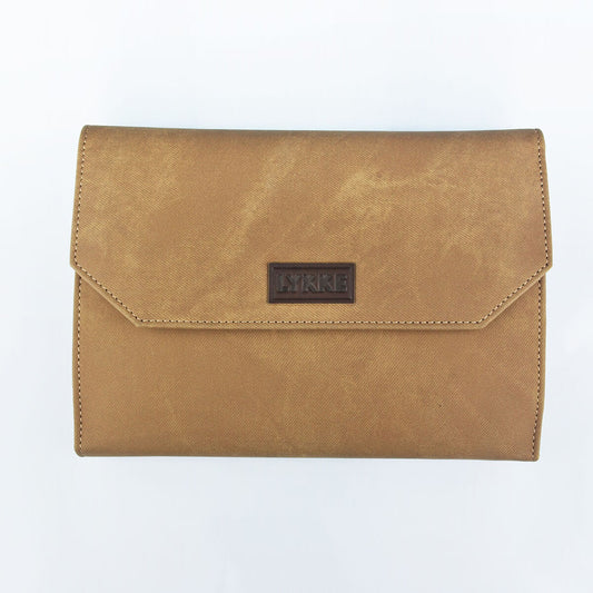 Juego de agujas de tejer circulares intercambiables LYKKE Umber de 5" - Efecto vaquero marrón