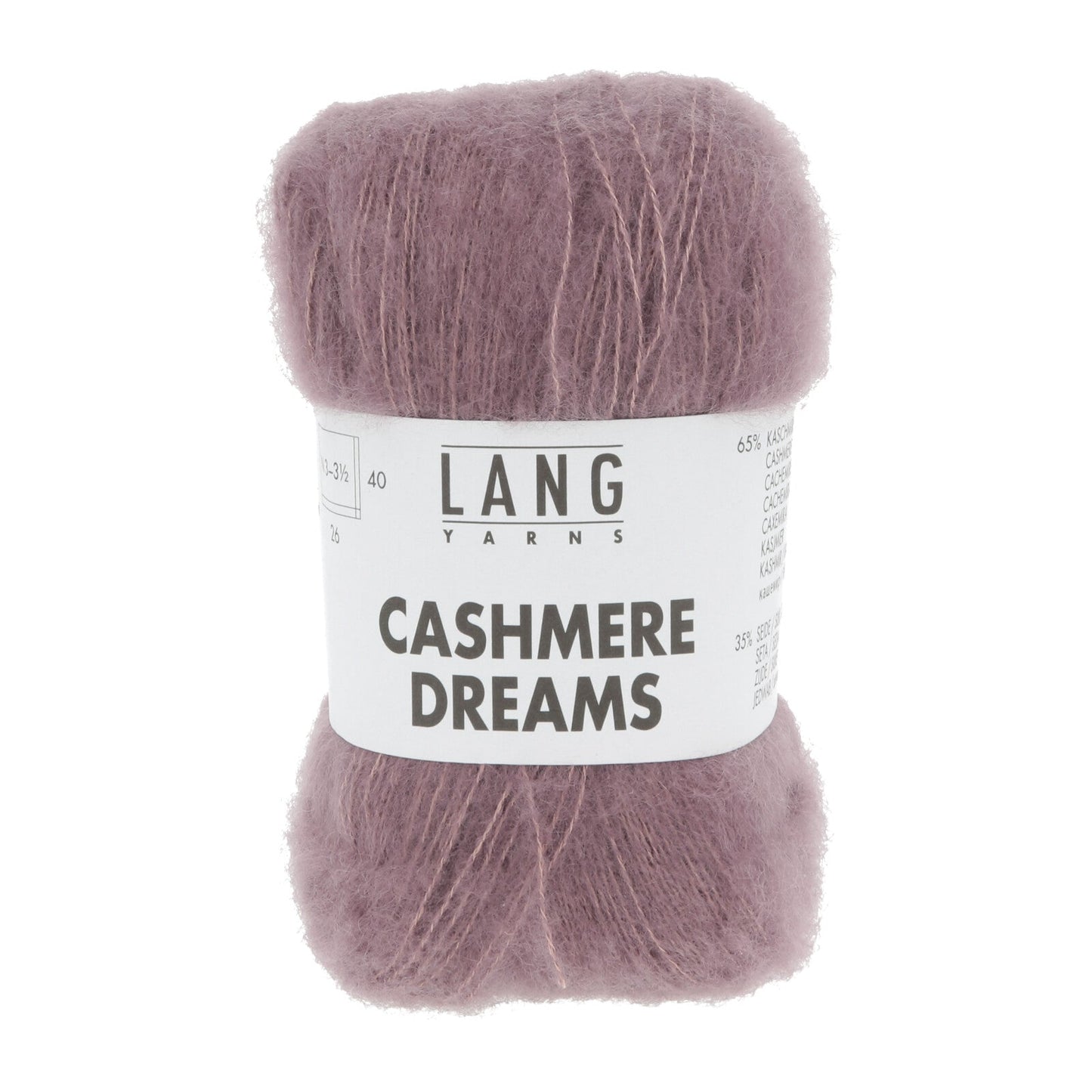 Photo of Lang Yarns Cashmere Dreams in 0148 - Mauve