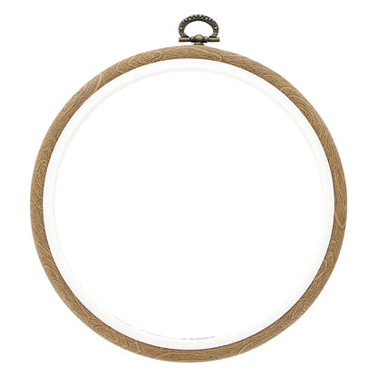 Plastic Woodgrain Round Embroidery Hoop