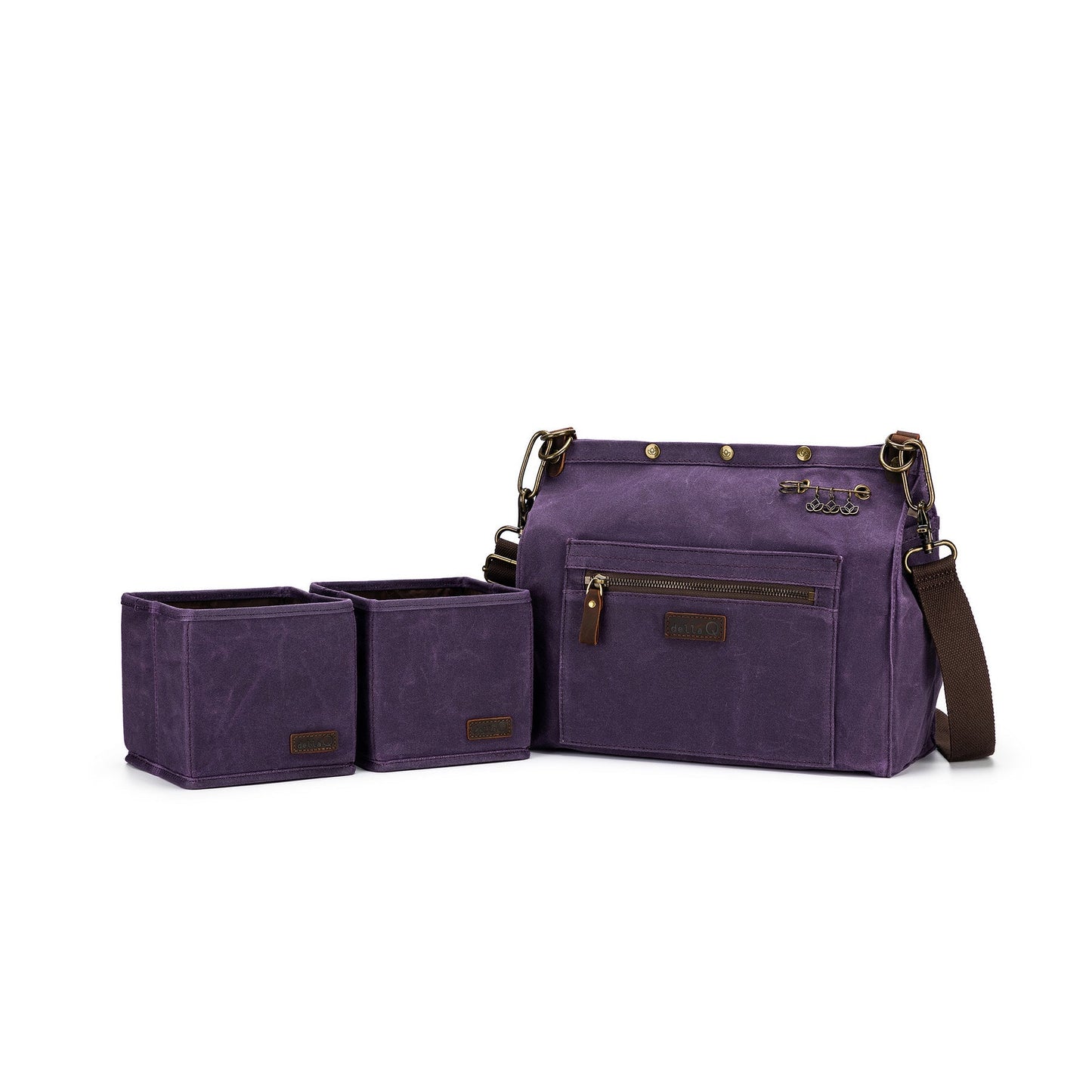 della Q Maker's Canvas Rucksack - Purple