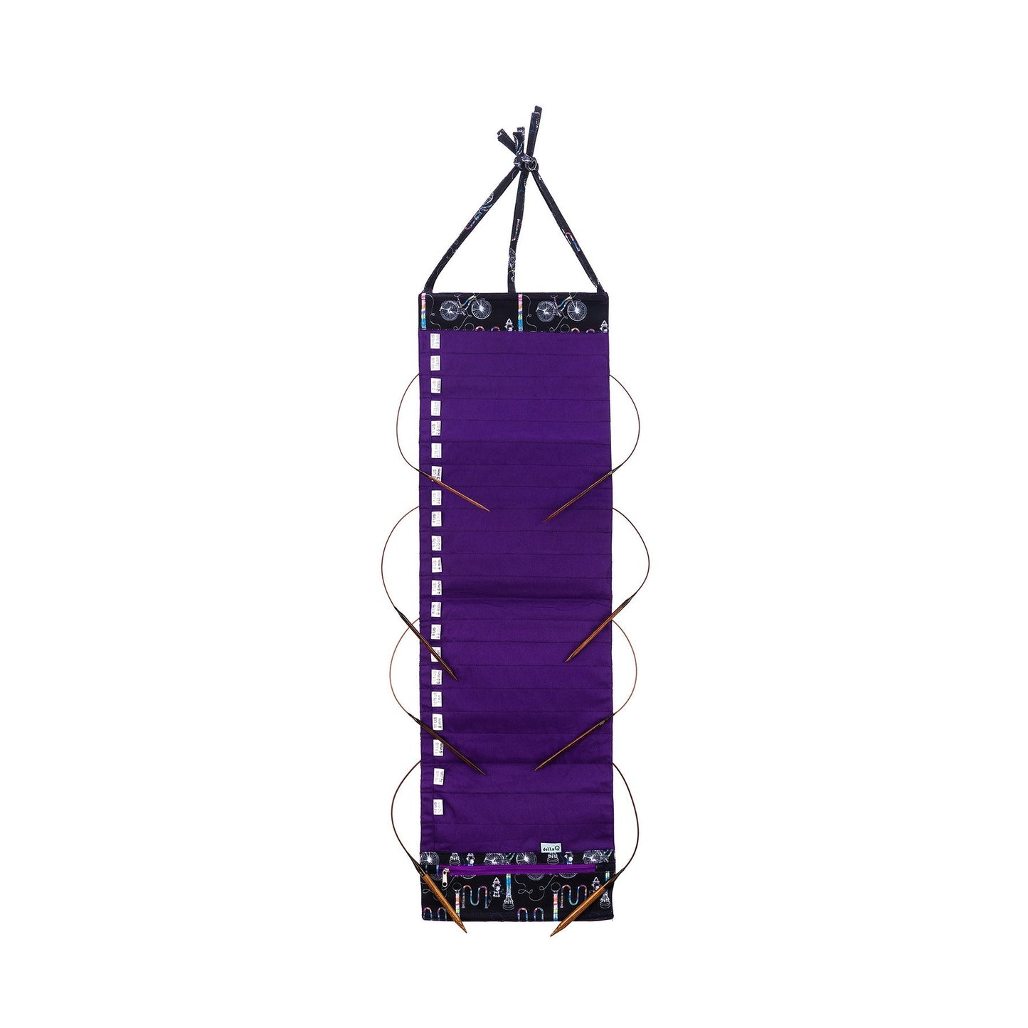 Della Q Hanging Circular Needle Organizer - Fabric Collection