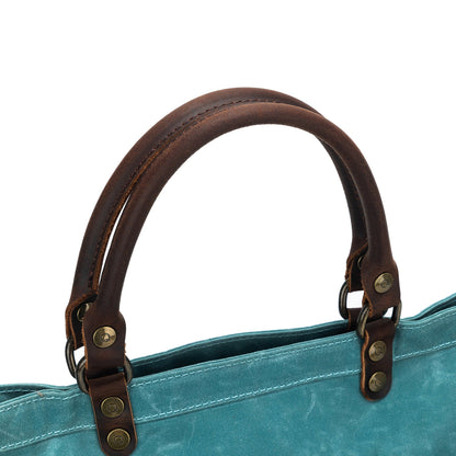 della Q Maker's Canvas Tote - Teal