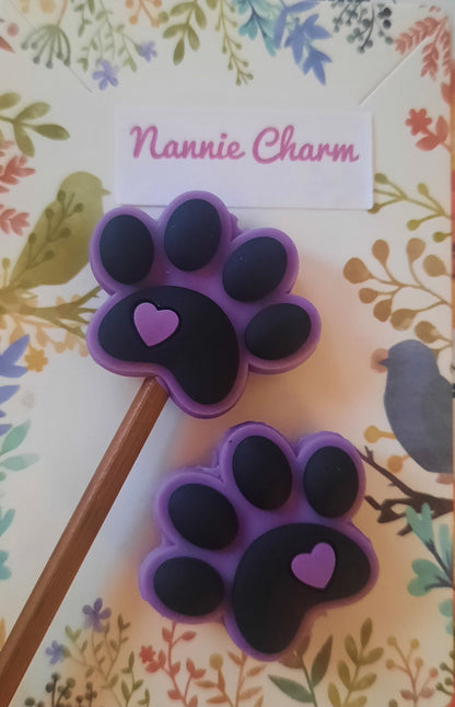 Nannie Charm * Paws * Needle Tip Protectors/Stitch Stoppers