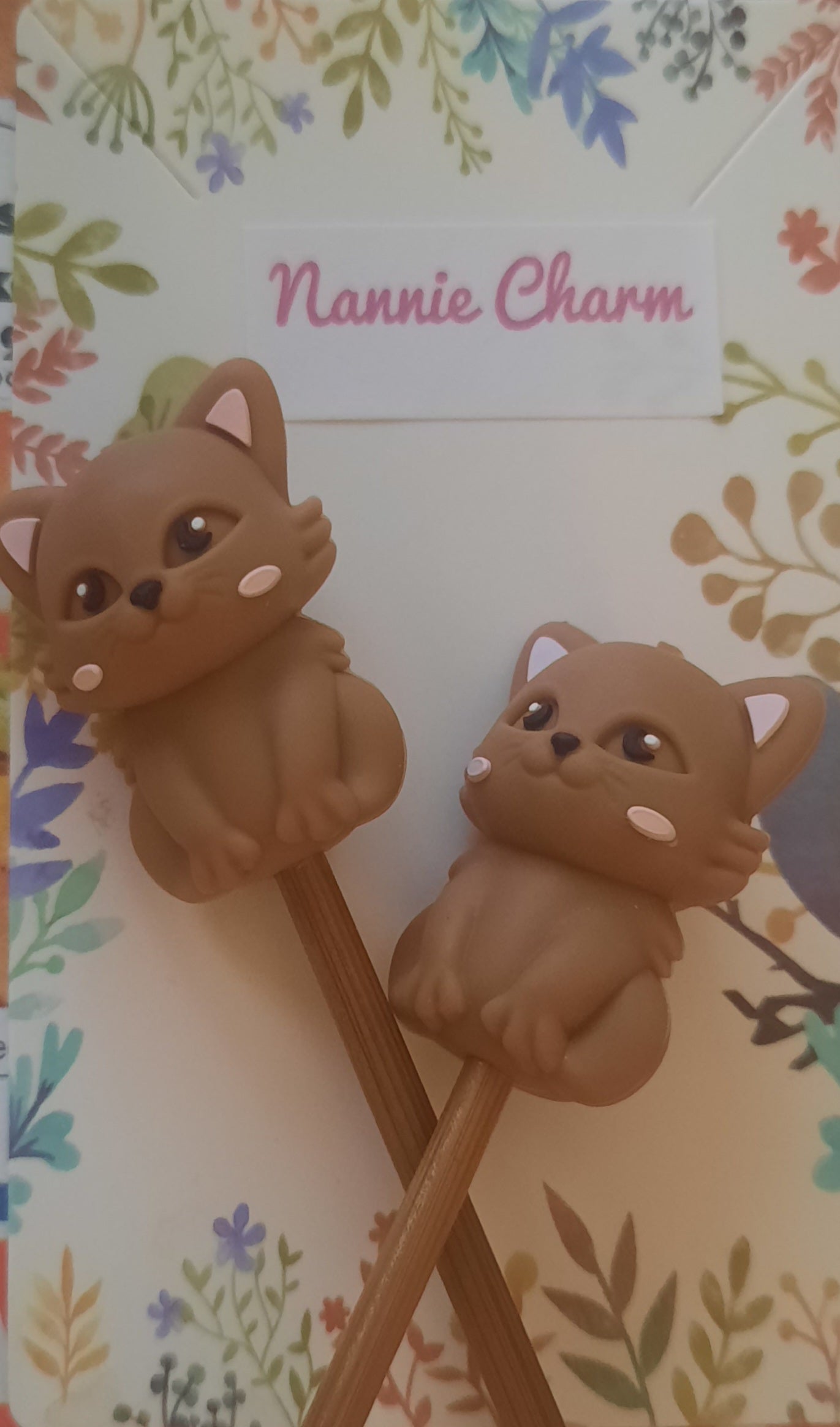 Nannie Charm * Kitty, Kitty * needle tip protectors