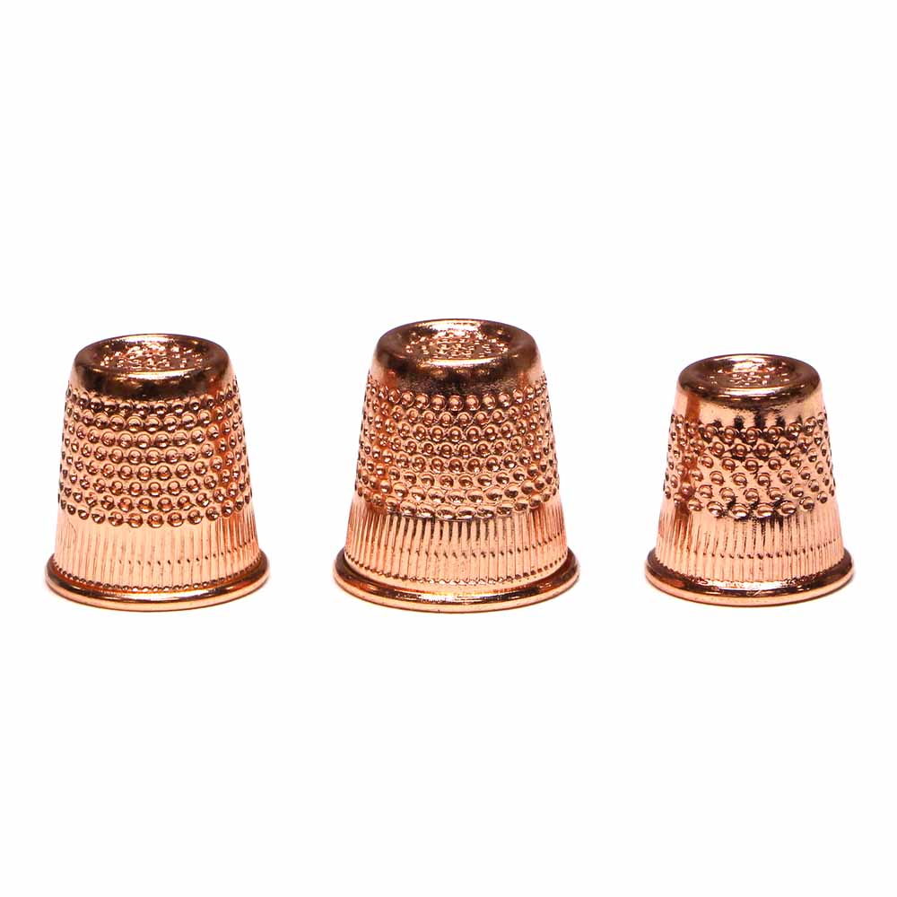 Hemline Rose Gold Metal Thimble