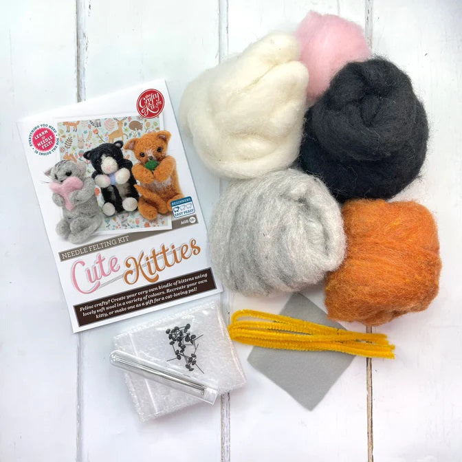 Cute Kitties Needle Felting Kit