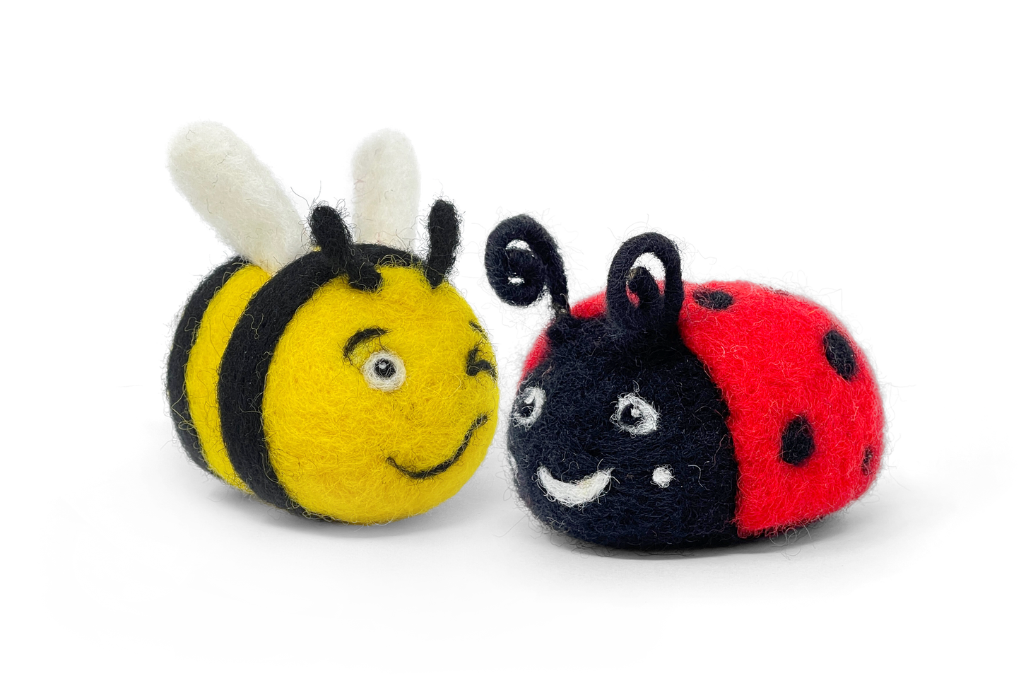 Bee and Ladybird Needle Felting Kit