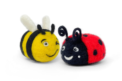 Bee and Ladybird Needle Felting Kit