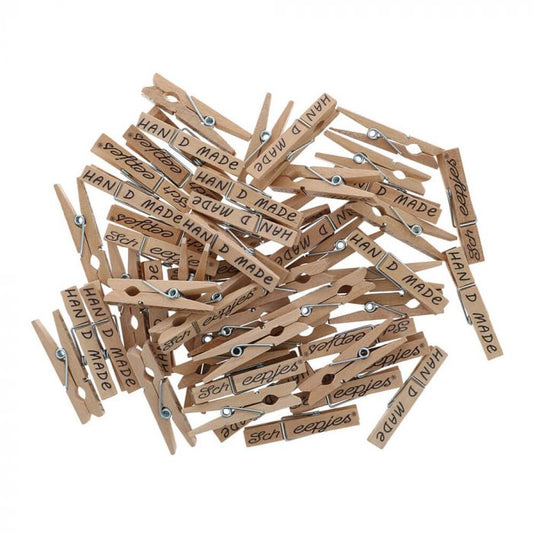 Scheepjes Clothes Pegs Wood 35mm