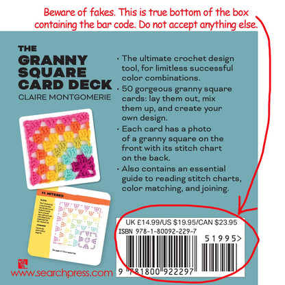 The Granny Square Card Deck: 50 mix and match designs, by Claire Montgomerie