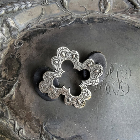 JUL Designs Acanthus Cross Stud Brooch