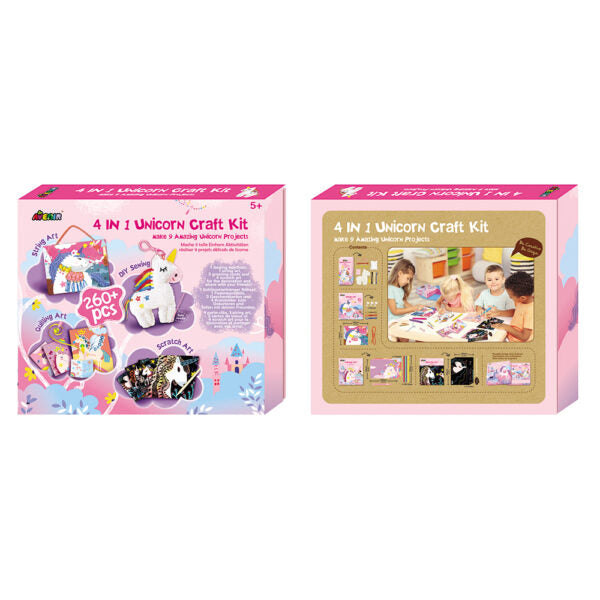 Kit de manualidades de unicornio 4 en 1