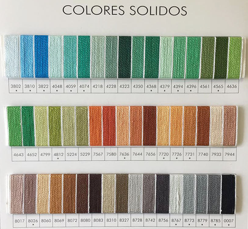 Presencia Algodón Perlado Talla 16 Colores Sólidos