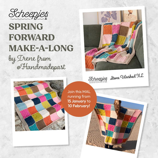 Scheepjes Spring Forward MAL Kit - Scheepjes Stone Washed XL