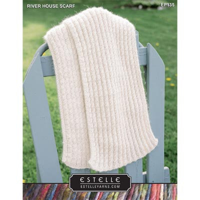 River House Scarf Kit in Estelle Highland Alpaca Chunky