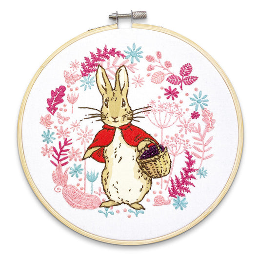 Beatrix Potter -  Flopsy Goes Blackberry Picking Embroidery Kit