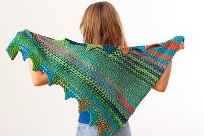 Harlequin Shawl Kit in Urth Galatea