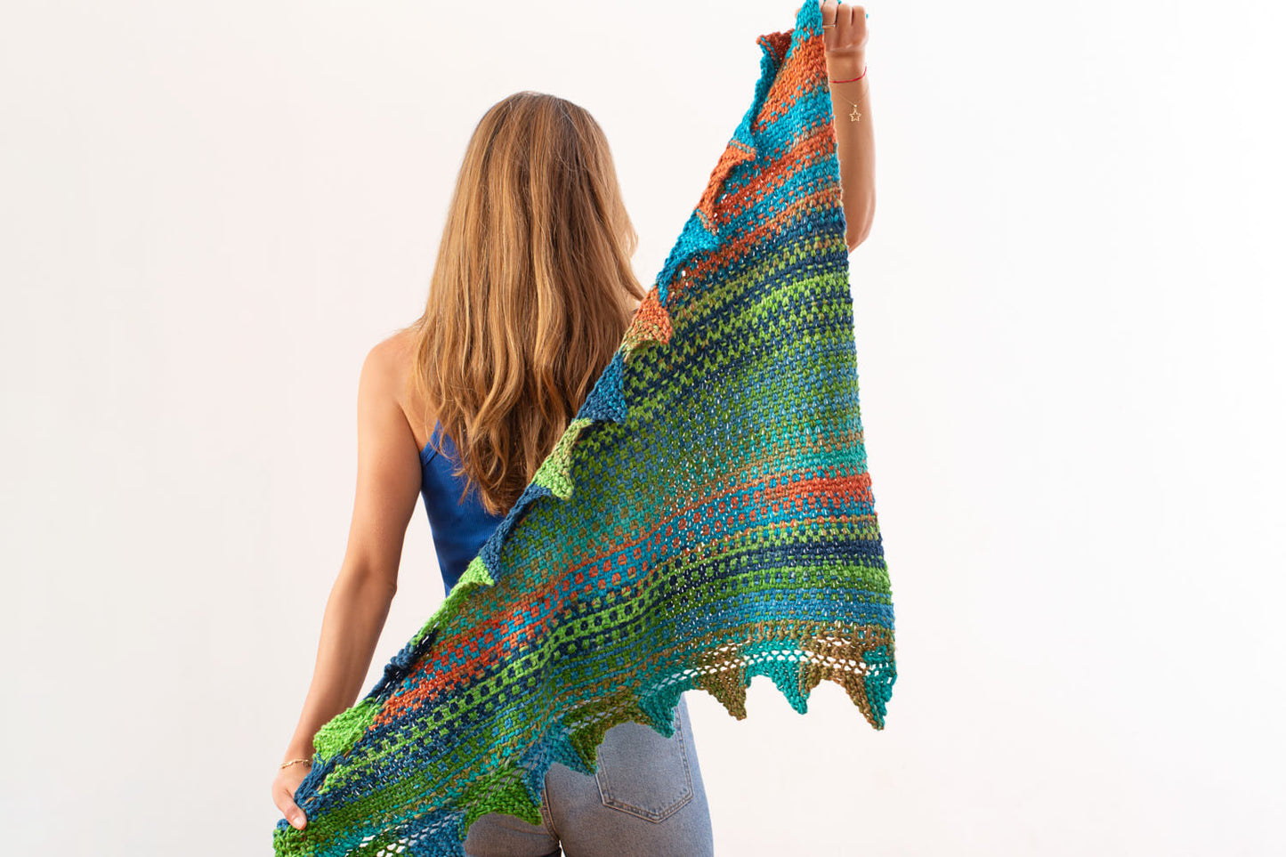 Harlequin Shawl Kit in Urth Galatea