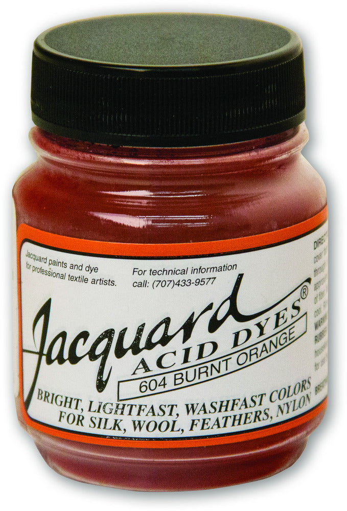 Jacquard Acid Dye - 604 Burnt Orange - 0.5oz