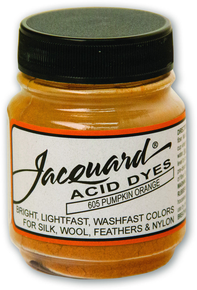 Tinte ácido Jacquard - 605 Naranja calabaza - 0.5oz