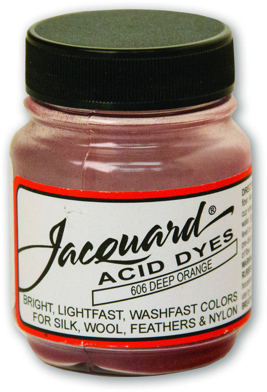 Jacquard Acid Dye - 606 Deep Orange - 0.5oz