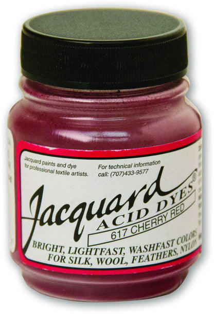 Tinte ácido Jacquard - 617 Rojo cereza - 0.5oz