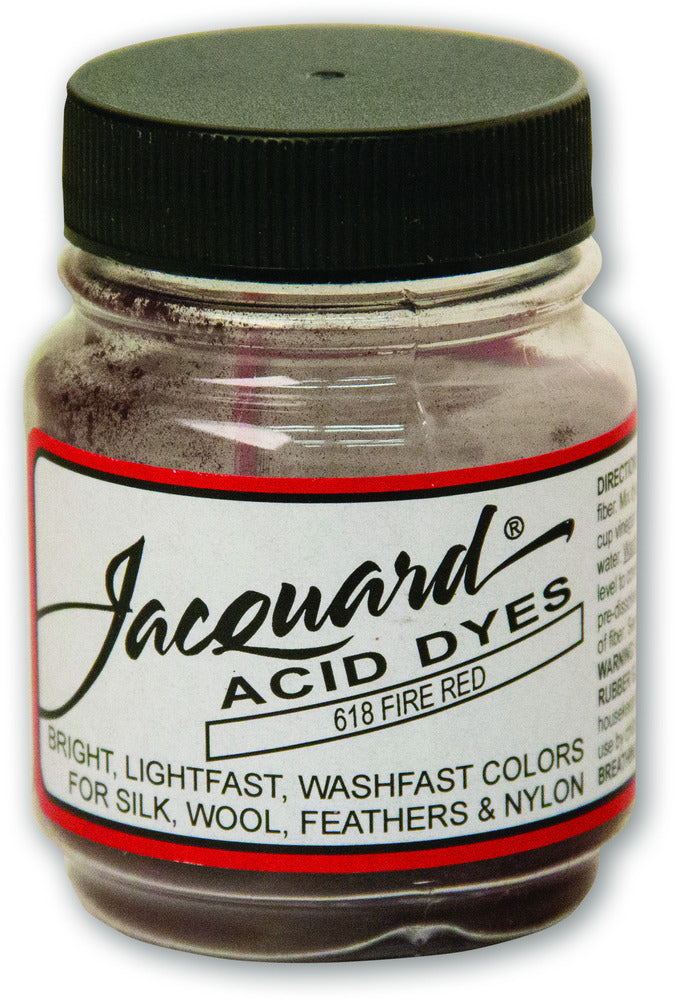 Tinte ácido Jacquard - 618 Rojo fuego - 0.5oz