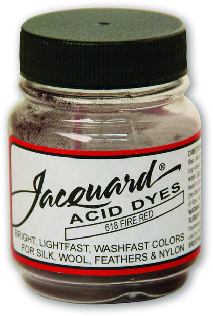 Jacquard Acid Dye - 618 Fire Red - 0.5oz