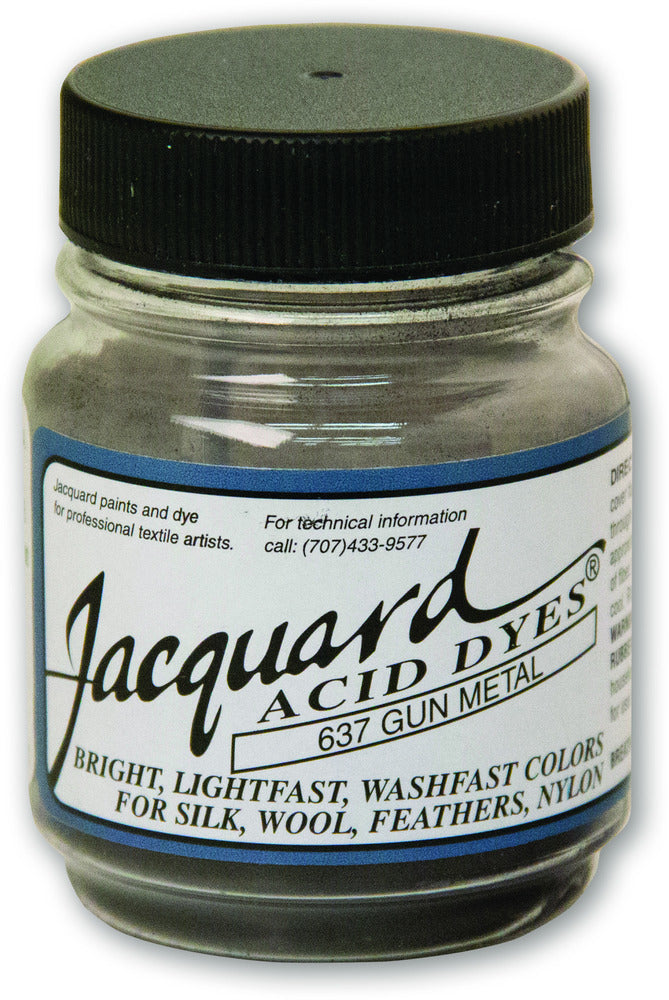 Tinte ácido Jacquard - 637 Gun Metal - 0.5oz