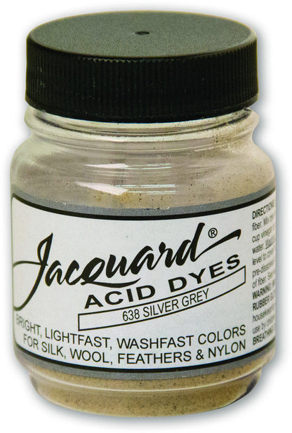 Jacquard Acid Dye - 638 Silver Grey - 0.5oz