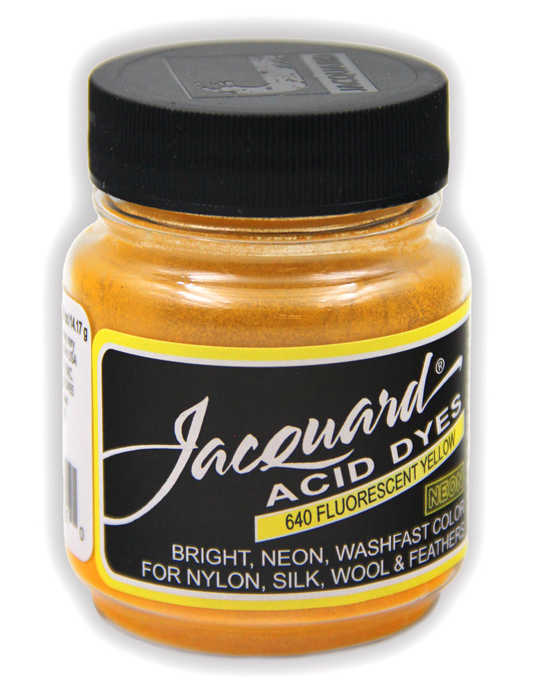 Tinte ácido Jacquard - 640 Amarillo fluorescente - 0.5oz