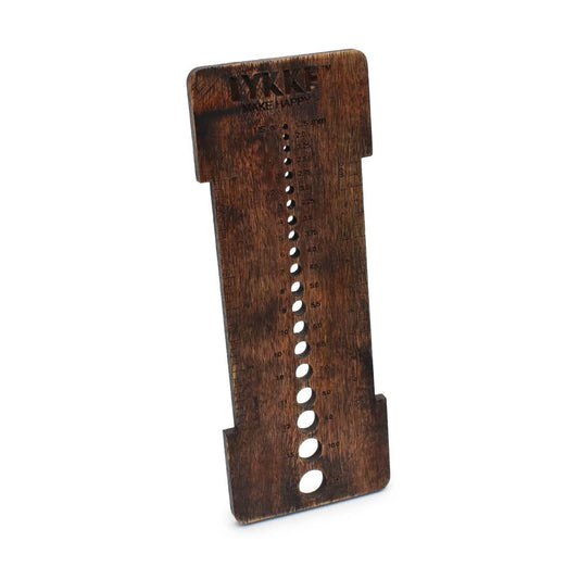 Lykke Burnt Mango Wood Needle Sizer + Gauge Tool